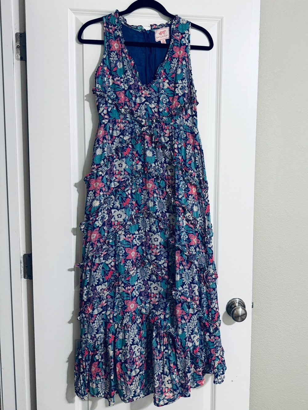Banjanan A-line Ruffle Maxi Dress